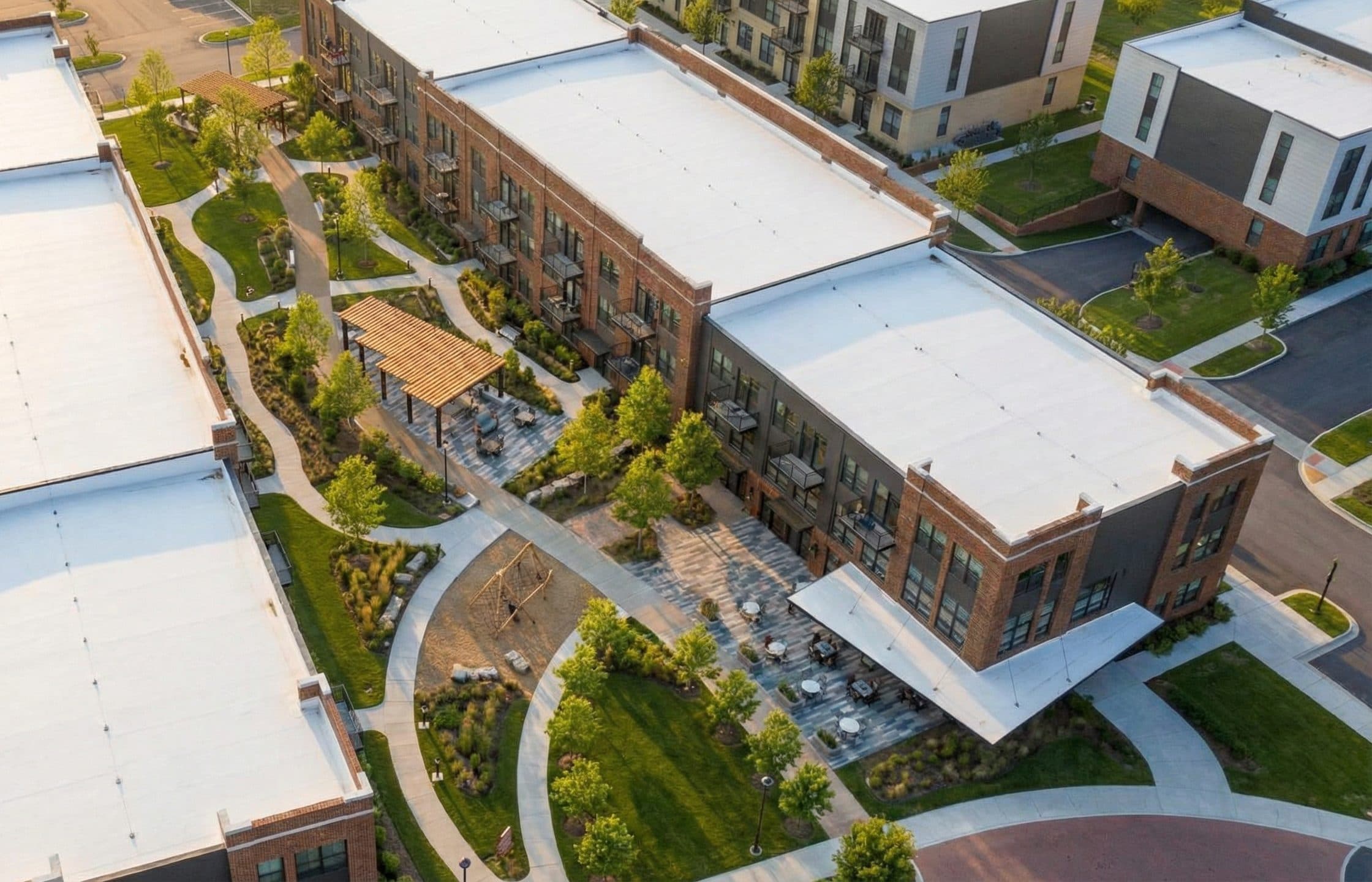 Mosaic community aerial view